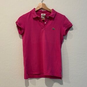 Lacoste Fuchsia Pink Polo Shirt